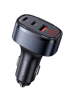 Buy 100W Triple-Port Fast Car Charger with LED Voltage Display in Saudi Arabia