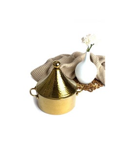 Buy Saif Home 2L Gold Grained Indian Steel Container in Saudi Arabia