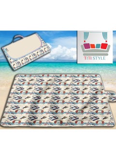 Buy Waterproof beach rug that can be folded into a small and lightweight bag, 100 x 145 cm in Egypt