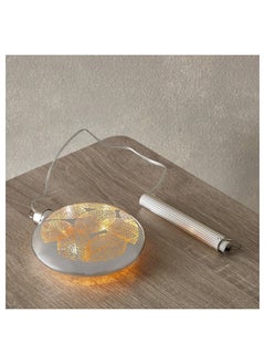 اشتري Briar Nickle Glass Leaf Cutout LED Accent 12 x 13 x 4 cm في الامارات