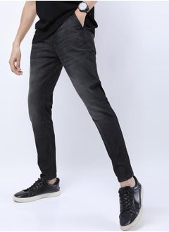 Buy Straight Fit Clean Look Stretchable Jeans in Saudi Arabia