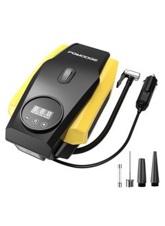 Buy PGNOOGE Tyre Inflator,Portable Air Compressor with LED Flashlight, Tire Inflator with Digital Display, DC 12V 150 PSI, Auto-off, Car Tyre Pump for Motorcycle Ball in UAE