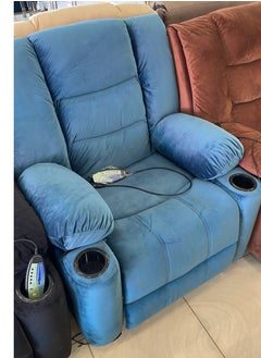 اشتري Massage Recliner Chair Rocker with Heat Single Sofa Seat Ergonomic Lounge with Cup Holders/Remote Control for Living Room في السعودية