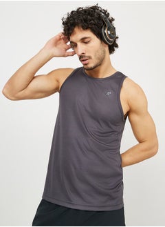 Buy Regular Dry Fit Running Tank with Logo Detail in Saudi Arabia