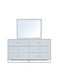 Buy Nicolas Dresser With Mirror White in UAE