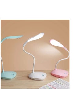 Buy Touch Lamp, Flexible Desk Lamp for Study and Reading Rechargeable, 3 Levels Touch Lighting with USB Port (Multi-Color) in Egypt