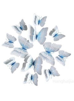 Buy 12 PCS Mixed Butterfly Stereo Wall Stickers , Removable DIY Home Nursery Scene Ambience Decoration in UAE