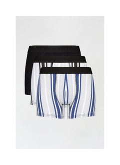 اشتري 3 Pack Monochrome Vertical Stripe Trunks في الامارات