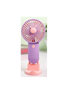 Buy Small Charging Fan, Distinctive Design With Lighting, Placed On The Desk Or Carried In The Hand, And The Ability To Hang MULTICOLOUR in Egypt