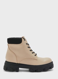 Buy Lace Up Angle Boots in UAE
