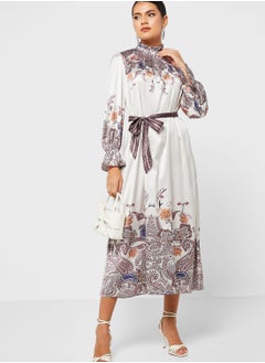 Buy Abstract Print Dress in UAE