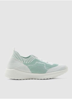 Buy Knitted Colour block Sneaker in Saudi Arabia