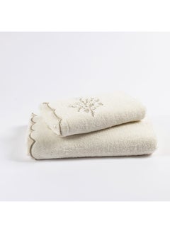 Buy Fenix Hand Towel, Ivory - 500 GSM, 80x50 cm in UAE