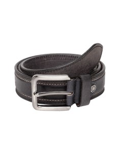 Buy Real Leather Casual Black Belt for Men in UAE