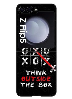 اشتري Protective Case Anti Scratch Shock Proof Bumper Cover For Samsung Galaxy Z Flip 5 Think out of the box في الامارات