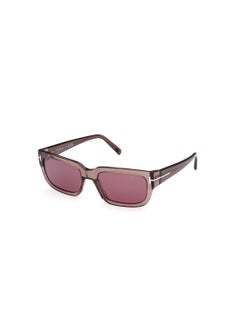 Buy Unisex Rectangular Shape Acetate Sunglasses FT107545U54 Lens Size: 54 Millimeter - Shiny Light Brown in Saudi Arabia