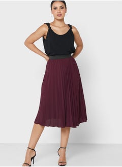 Buy High Waist Pleated Skirt in UAE