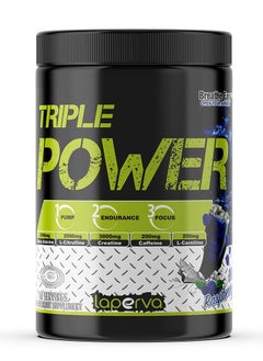 اشتري Laperva Triple Power Pre-Workout, Blue Raspberry, 60 Servings -600gm في الامارات