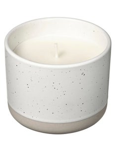 Buy Scented Candle In Ceramic Jar Cucumber And Lime White 25 Hr in Saudi Arabia