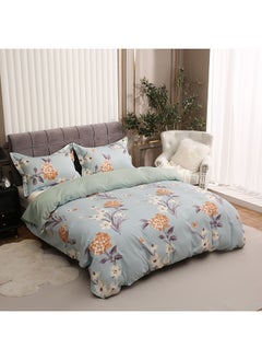 Buy Canare 3-Piece Printed Microfibre Super King Duvet Cover Set 240 x 220 cm in UAE