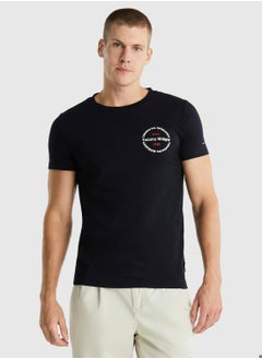 Buy Men's Hilfiger Roundel Logo T-Shirt - Cotton, Blue in Saudi Arabia