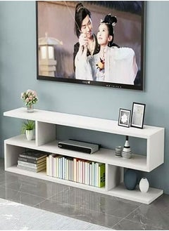 Buy Modern TV and Coffee Table Living Room Home Furniture White in UAE