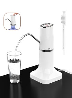Buy Water Bottle Pump Water Dispenser, Syarme USB Charging Built-in Battery Table/Water Bottle Dual-Use Portable Water Jug Pump with Base and Metered Water Supply for Home, Office, Camping, etc. in Saudi Arabia