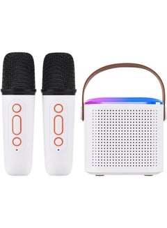 Buy MYK Microphone Mini Karaoke Machine Portable Microphone & Sound Box Set Home KTV BT Speaker with 2 Microphones in UAE