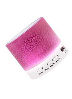 اشتري Mini Speaker 7-Color Lights Small Wireless BT Speaker Portable Rechargeable Speaker for Travel Outdoors Home Office في الامارات