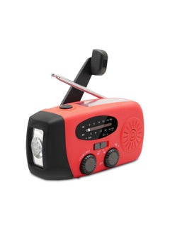 اشتري Solar Crank Emergency Weather Radio Red في الامارات