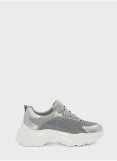 Buy Mixed Material Sneaker in UAE