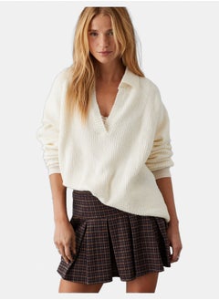 اشتري AE Oversized Collared Sweater في مصر