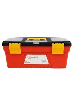 Buy Heavy Duty Plastic Tool Box with Handle 14 Inch Tool Organizer in Saudi Arabia