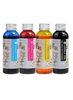 اشتري Food Grade 400ML 4 Colors 100ML/Bottle Bakey Ink Refillable For Ink Tank Printers, 80 Ink Cartridges Cake Ink (Black-Cyan-Mageta-Yellow) في السعودية