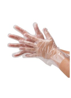 Buy 300 Piece Plastic Disposable Latex and Powder Free Clear Gloves in UAE