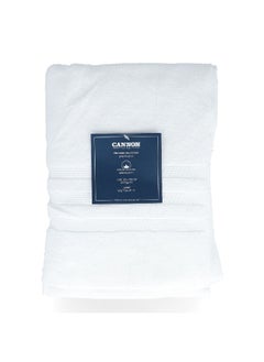 Buy Melange Collection Cotton Face Towel White 50 x 100 cm CN MS50X100-WHTD in Saudi Arabia