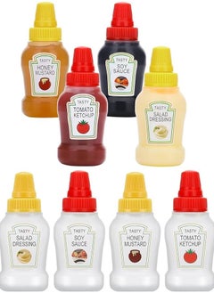 Buy Set of 4 mini 25-ml squeezable sauce containers in Saudi Arabia