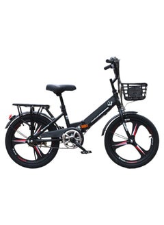 اشتري 20inch Foldable Mountain Bike High-Carbon Steel Frame Shock Absorber, Lightweight Portable Bike for Women and Men, City Bicycle for Work School في السعودية