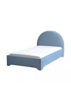 Buy Kids' Sky Blue Fabric Upholstered MDF Bed: Serene Comfort, 120x200x140 cm by Alhome - 110112750 in Saudi Arabia