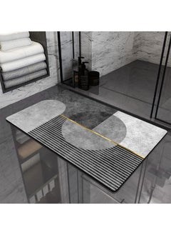 Buy Non Slip Bathroom Bath Mat Rug Diatomaceous Earth Quick Dry Water Absorbent in UAE