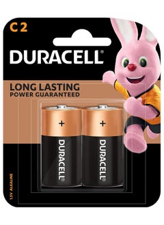 Buy Duracell C2 Long Lasting Power Guaranteed 1.5V Alkaline Batteries in UAE