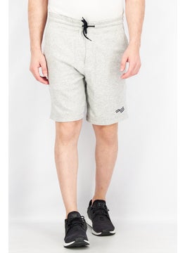 Buy Men Drawstring Basic Short, Light Grey in UAE