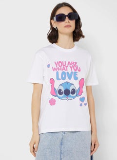 Buy Stitch Graphic T-Shirt in Saudi Arabia