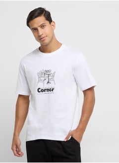 Buy Graphic Crew Neck T-Shirt in UAE