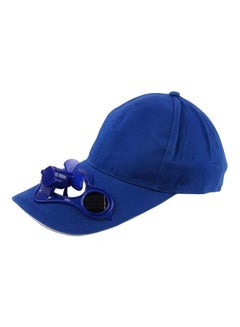 Buy Unisex Baseball Cap With Cooling Solar Fan, Women's Sun Hats, UV Protection Beach Visor Caps, Adjustable Summer Outdoor Sports Hats For Boys Girls Mens Laides,Blue in Saudi Arabia