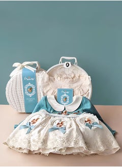 Buy Adorable Classical style Premium Newborn Baby Gift Set for Girls in a Stylish Suitcase 7 in 1 in UAE