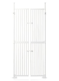 Buy Baby Safe Extra Tall Dual Door Metal Safety Gate - White in UAE