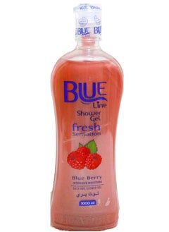 Buy Blue Line Shower Gel Fresh Sensation With Blue Berry 1000Ml in Egypt