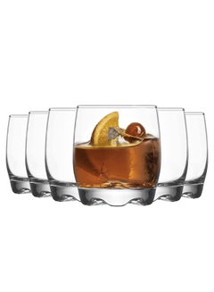 Buy 6-Piece drinking glass set clear 290ML in Saudi Arabia