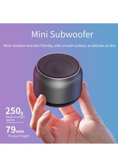 Buy Wireless Bluetooth Audio Outdoor Portable Mini Audio Car Subwoofer Mini Bluetooth Speaker Gray in Saudi Arabia
